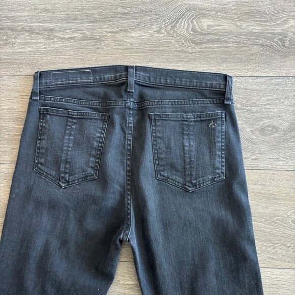 Rag & Bone 10” Crop Flare Raw Hem Jeans - Picture 9 of 11